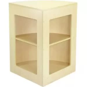 MonsterShop CM60 Corner Shop Counter Retail Showcase Display - Natural