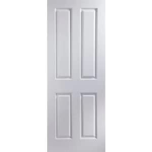 4 Panel Pre painted White Woodgrain Internal Door H1981mm W610mm