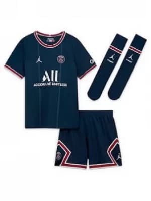 Nike Psg Little Kids 21/22 Home Kit, Navy, Size M