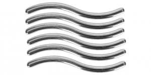 Wickes Wave Door Handle - Polished Chrome 108mm Pack of 6