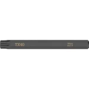 Wera 867 S Torx Screwdriver Bit for Hand Impact Drivers T40 70mm Pack of 1