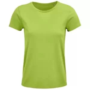 SOLS Womens/Ladies Crusader Organic T-Shirt (L) (Apple Green)