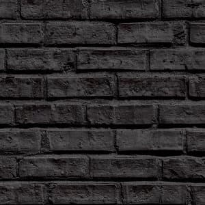 Arthouse Black Brick Wallpaper