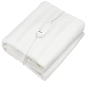 Electric Blanket White Fleece 190x80cm
