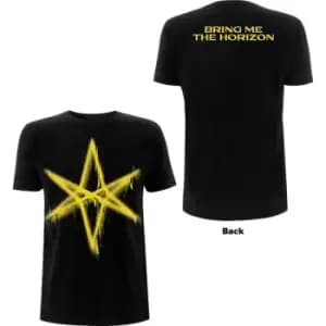 Bring Me The Horizon - Spray Hex Unisex Large T-Shirt - Black