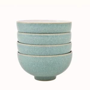 Denby Elements Green 4 Piece Rice Bowl Set