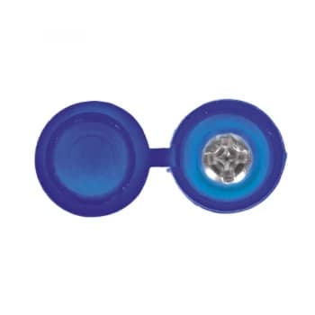 Sealey NPBU50 Number Plate Screw & Flip Cap 4.2 x 19mm Blue Pack of 50