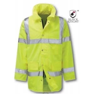 Black Knight X-Large Geraint 3/4 High Visibility Jacket - Yellow