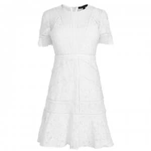 French Connection Lace Dress - White