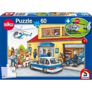 Helicopter 60 Piece Jigsaw Puzzle With SIKU model