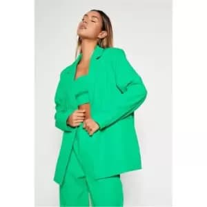 I Saw It First Green Woven Single Breasted Tailored Blazer - Green