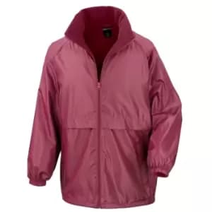 Result Mens Core Adult DWL Jacket (With Fold Away Hood) (XL) (Burgundy)