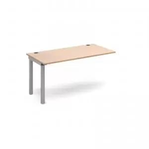 Connex add on unit single 1400mm x 800mm - silver frame and beech top