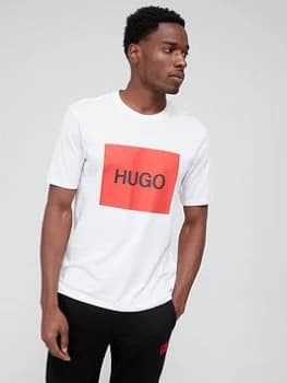 Hugo Boss Dolive Large Logo T-Shirt White Size 2XL Men