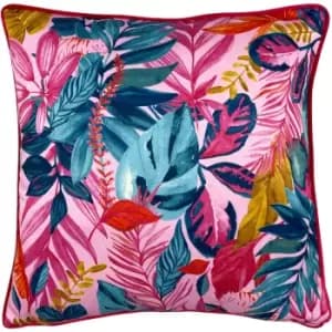 Psychedelic Jungle Tropical Cushion Pink - Pink - Furn.