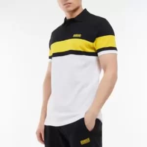 Barbour International Attach Striped Cotton-Pique Polo Shirt - M