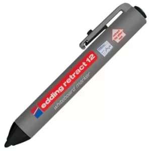 Edding 12-001 Retract 12 Whiteboard Marker Black 10pk