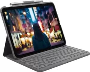 Logitech Slim Folio Grey Bluetooth QWERTZ German