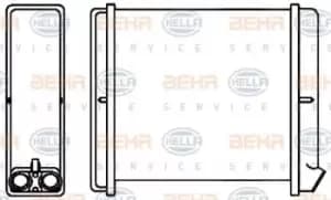 x1 Behr Heat Exchanger 8FH351313-671 Genuine for 8FH 351 312-091 Made in China