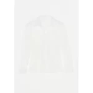 Missguided Cinched Waist Ls Shirt - White