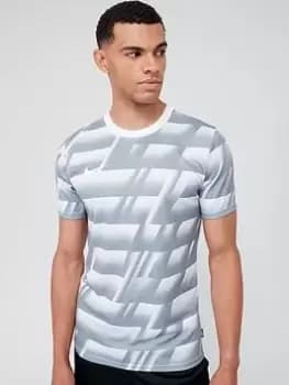 Nike Dry FC Libero Top Graphic T-Shirt - Black/White, Grey/White, Size XL, Men