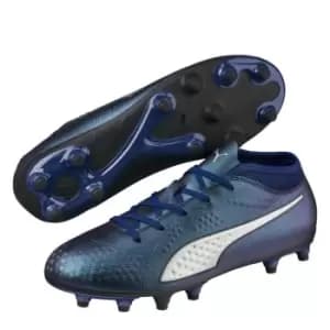 Puma One 4 Childrens FG Football Boots - Blue