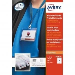 Avery Name Badge Insert 86x55mm Pack of 200