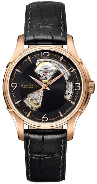 Hamilton Watch Jazzmaster Auto Open Heart - Black HM-240