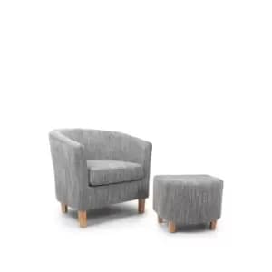 Tub Chair and Stool Set
