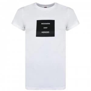 Hugo Boss Modern Day Heros Slim Fit T-Shirt White Size L Men