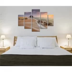 ST259 Multicolor Decorative MDF Painting (5 Pieces)