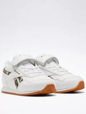 Reebok Royal Classic Jogger 3 Shoes, White/Green, Size 6 Younger