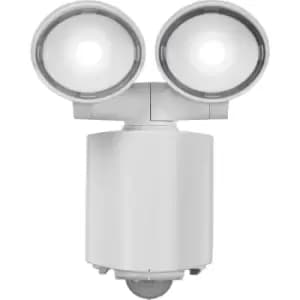 230V IP55 Twin Spot LED Security Light - White - FL16AW - Knightsbridge