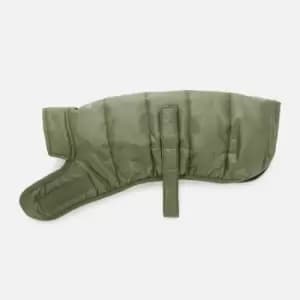Barbour Baffle Quilted Dog Coat - Olive - L
