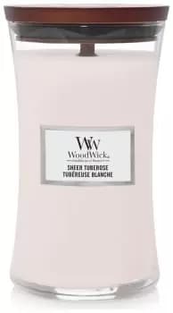Woodwick Sheer Tuberose Scented Candle 609g