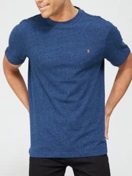 Farah Melange Crew Neck T-Shirt - Blue