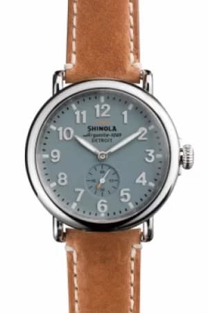 Shinola Runwell 41mm Brown Leather Strap Watch S0110000024