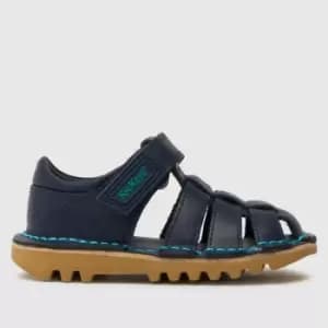 Kickers Navy Sandal Boys Toddler Sandals
