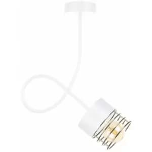 Keter Royal Slim Pendant Ceiling Light White, Gold, 25cm, 1x E27