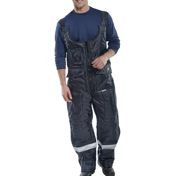 Beeswift Coldstar Freezer Bib Trousers Navy Blue 3XL BSW12122 BSW12122