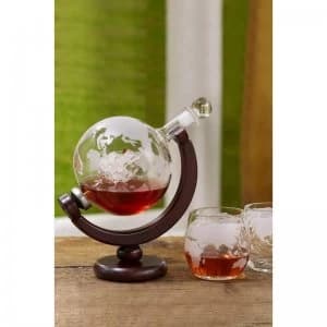 Globe Decanter with Glasses Set