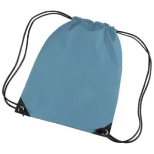 Bagbase Premium Gymsac Water Resistant Bag (11 Litres) (Pack Of 2) (One Size) (Ocean Blue)