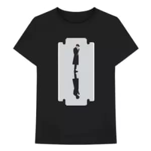 Peaky Blinders - Tommy Razorblade Unisex XX-Large T-Shirt - Black