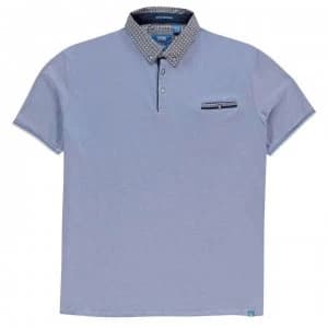 D555 Journey Melange Polo Shirt Mens - Blue