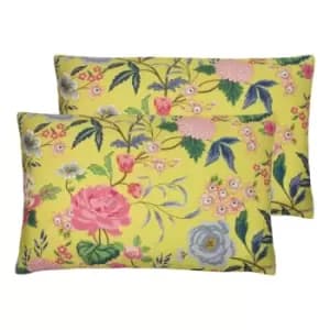 Furn. Azalea Twin Pack Polyester Filled Cushions Bamboo