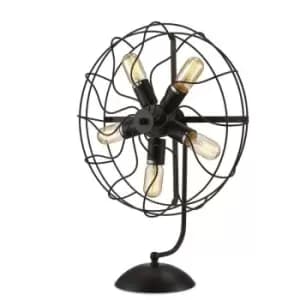 Table lamp Claudia Black 5 bulbs 64cm