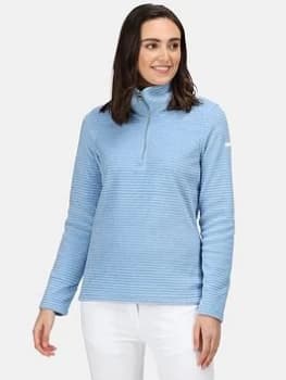 Regatta Solenne Half Zip Fleece Top - , Blue, Size 12, Women