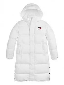 Tommy Hilfiger Girls Oversized Down Padded Parka - White