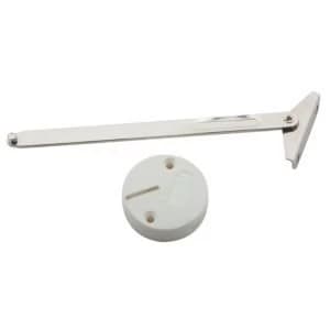 BQ Nickel Effect Steel LH Flap Stay L150mm