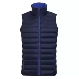 SOLS Mens Wave Padded Water Repellent Bodywarmer/Gilet (3XL) (Navy)